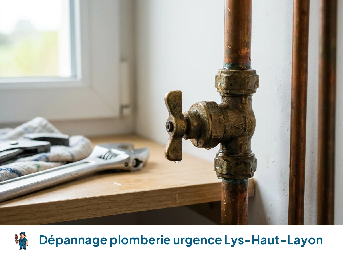 Dépannage plomberie urgence à Lys-Haut-Layon