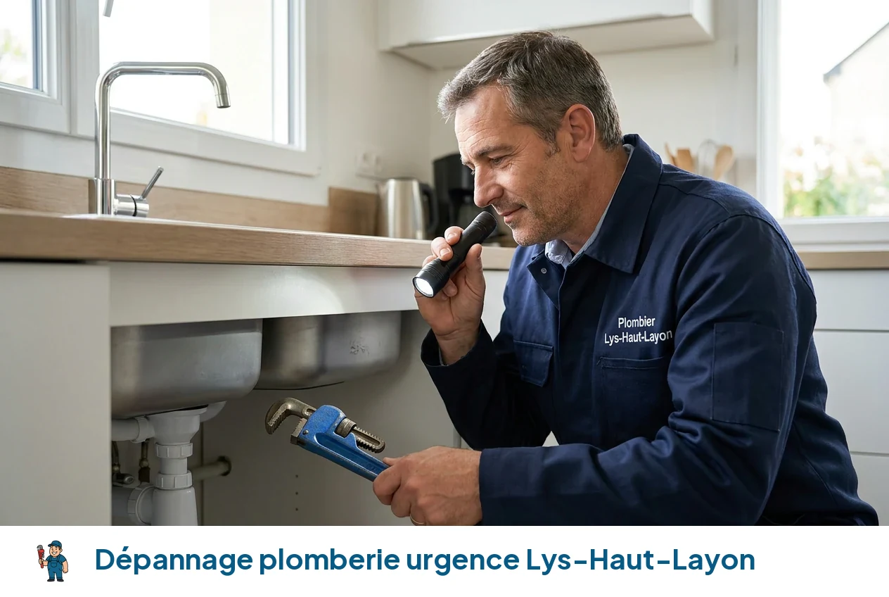 Dépannage plomberie urgence à Lys-Haut-Layon