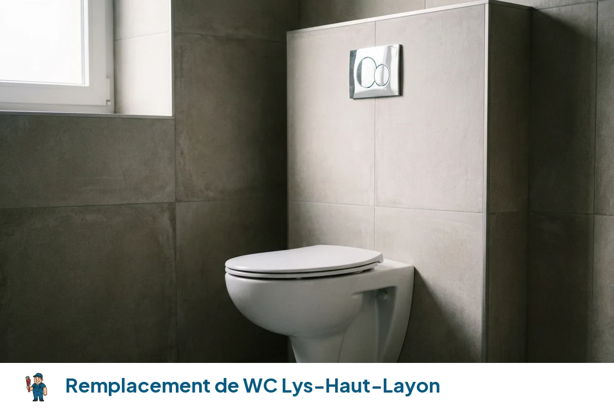 Remplacement de WC à Lys-Haut-Layon