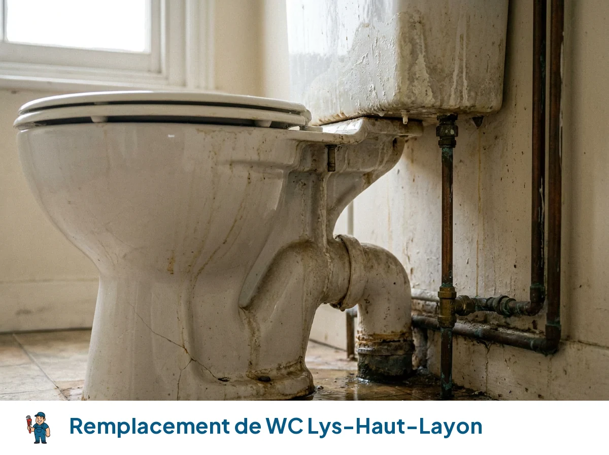 Remplacement de WC à Lys-Haut-Layon