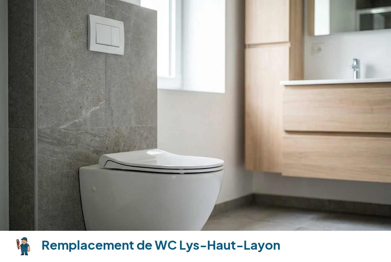 Remplacement de WC à Lys-Haut-Layon