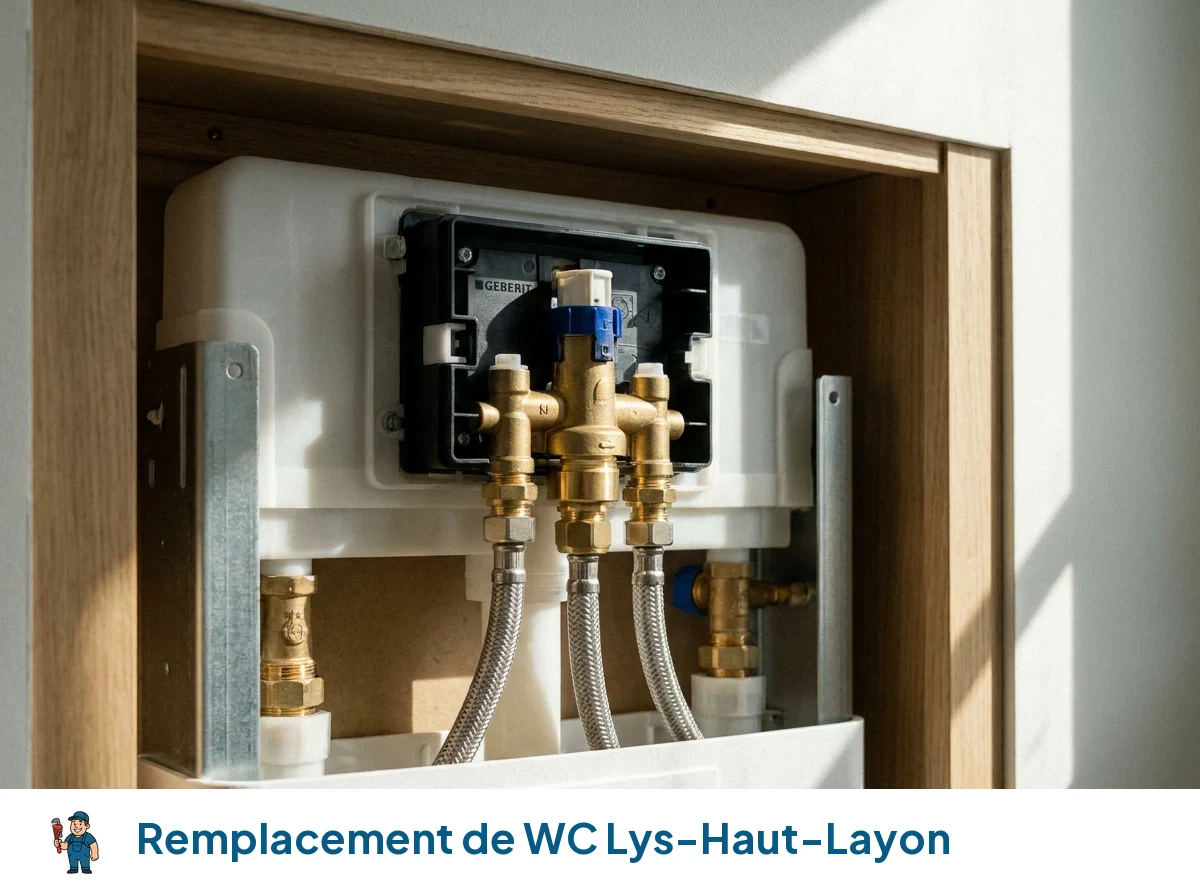 Remplacement de WC à Lys-Haut-Layon