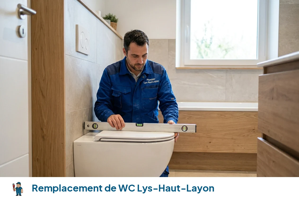 Remplacement de WC à Lys-Haut-Layon